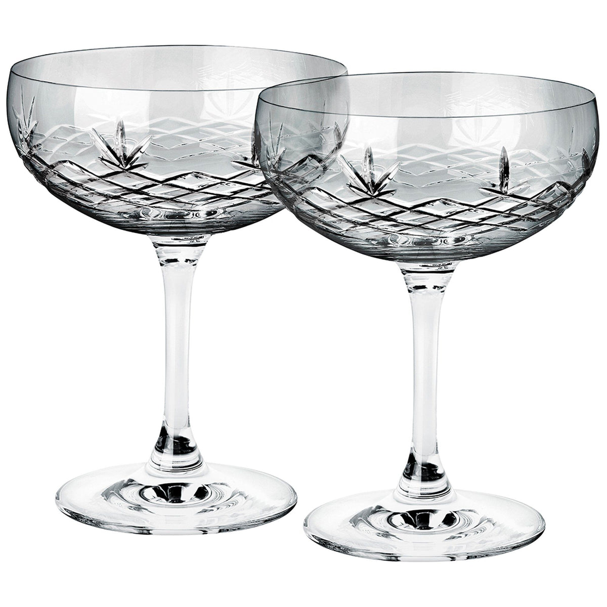 Frederik Bagger Crispy Gatsby champagneglas i mørk krystal