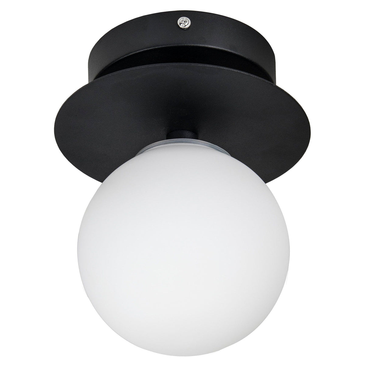 Globen Lighting Art Deco væg- og loftslampe 24 cm i hvid og sort