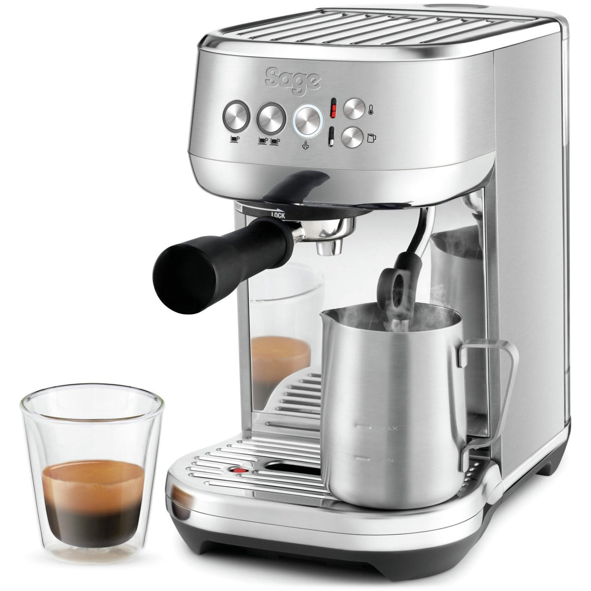 Sage The Bambino Plus SES500SST espressomaskine i rustfri stål