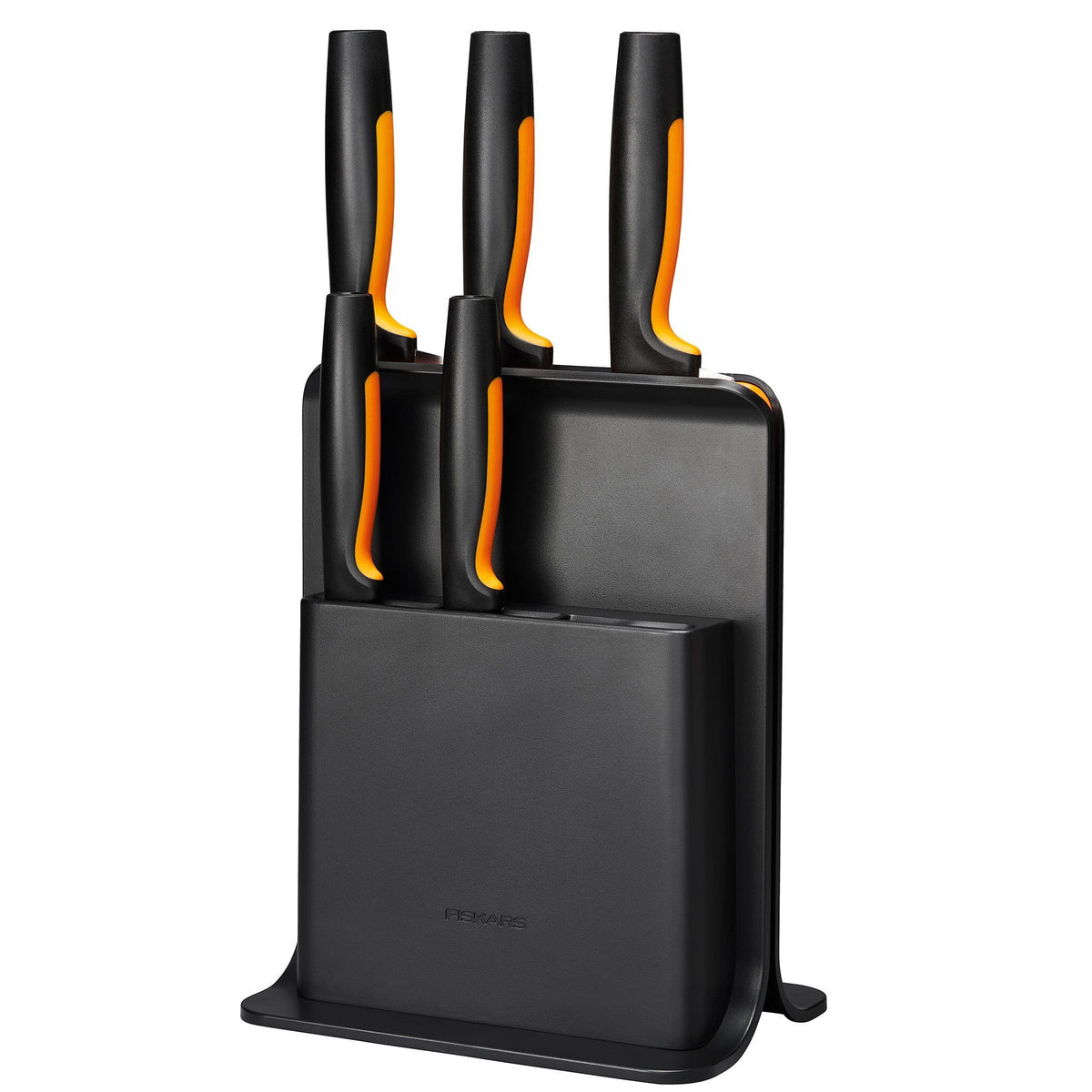 Fiskars Functional Form knivblok i plast med fem knive
