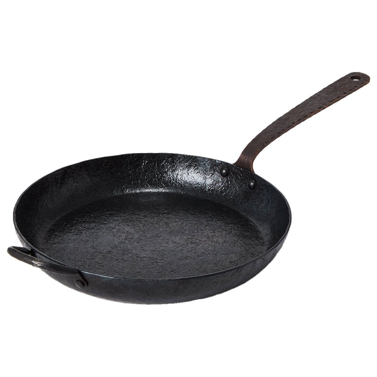 Satake Kuro BBQ-stegepande på 28 cm i håndhamret kulstofstål