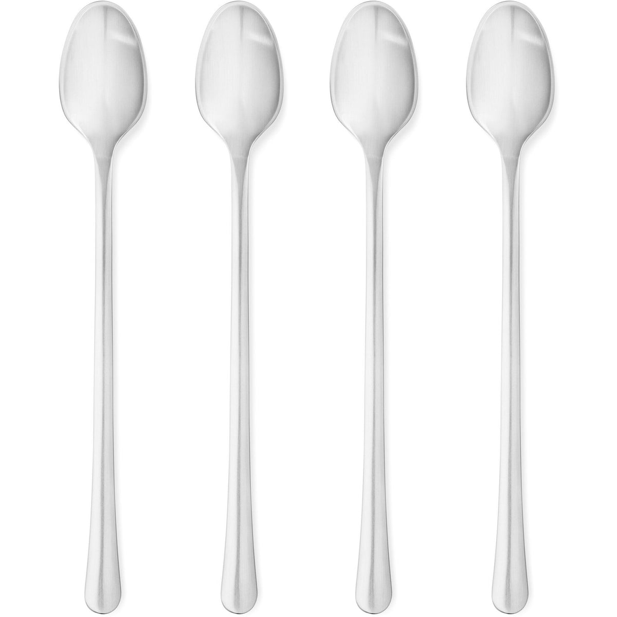 Fire Georg Jensen Copenhagen Café Latte teskeer i mat rustfrit stål