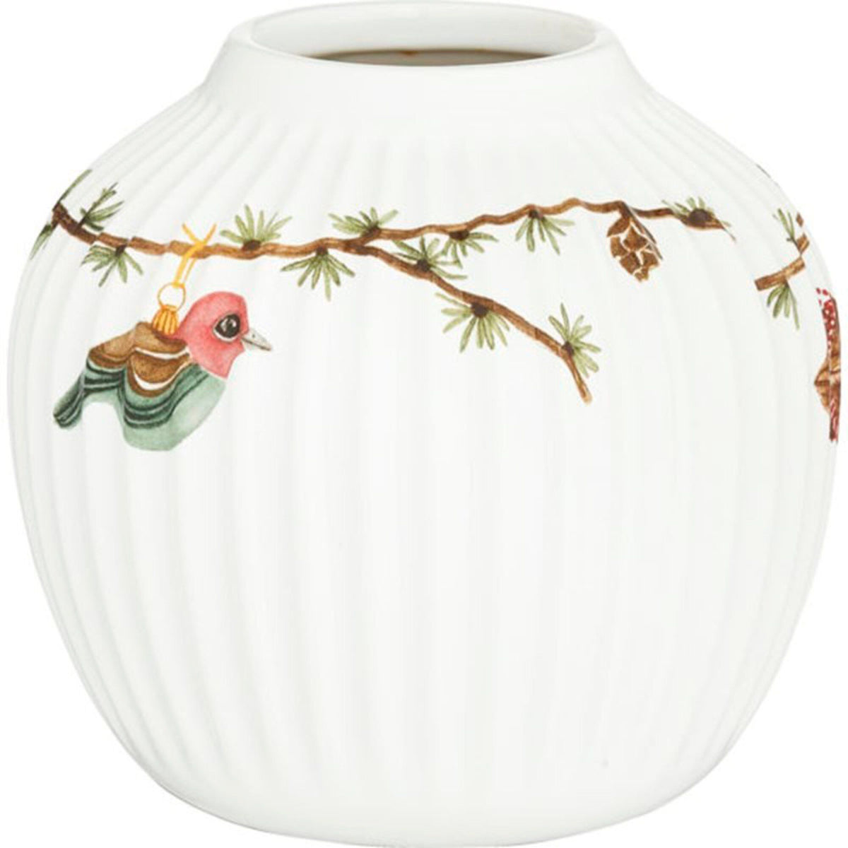 Hammershøi Christmas vase på 13 cm fra Kähler med juledekor