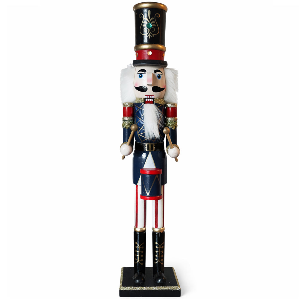 Nøddeknækker julemandsfigur i træ, 55 cm, model 2