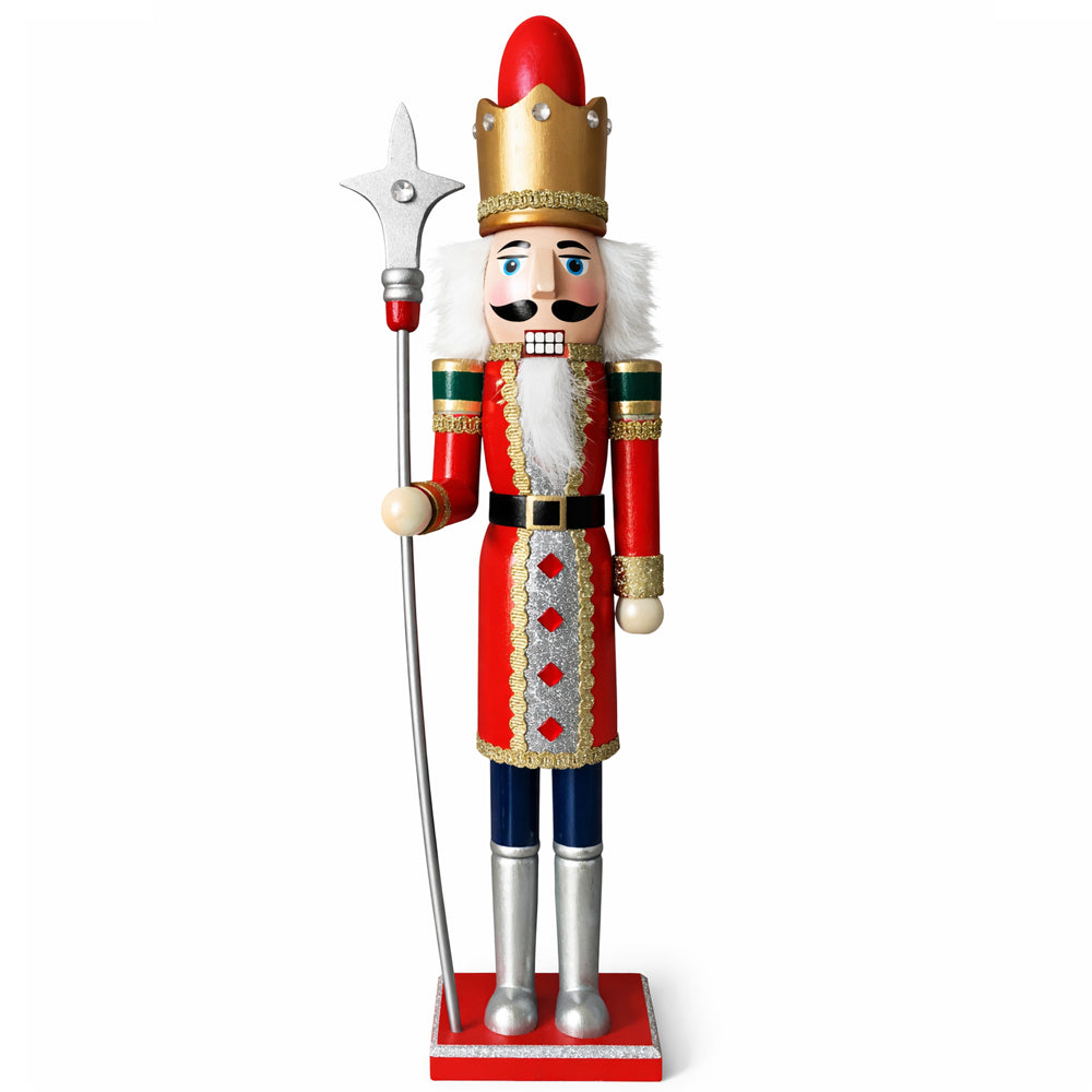 Nøddeknækker julemandsfigur i træ, 55 cm, model 3