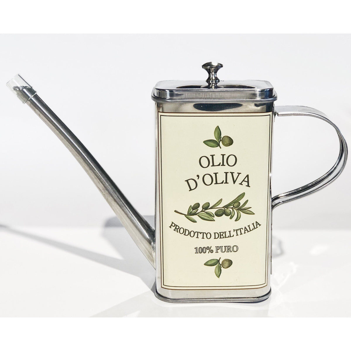 Giovacchino Barni Retro oliekande i oliva, 500 ml, af rustfrit stål