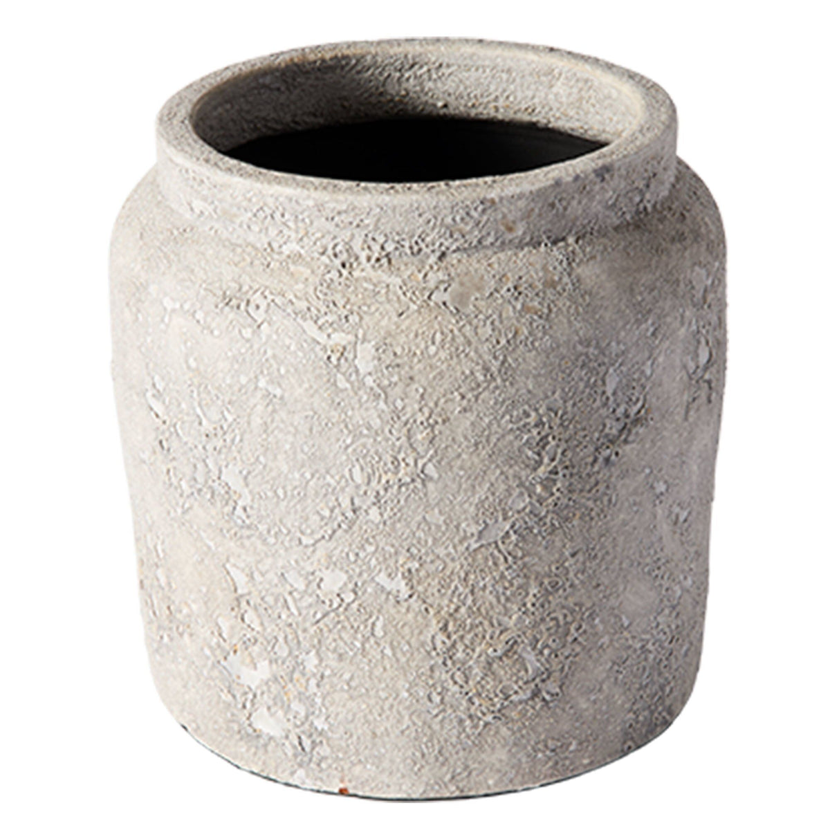 Muubs Luna vase 28 cm i grå med rå overflade