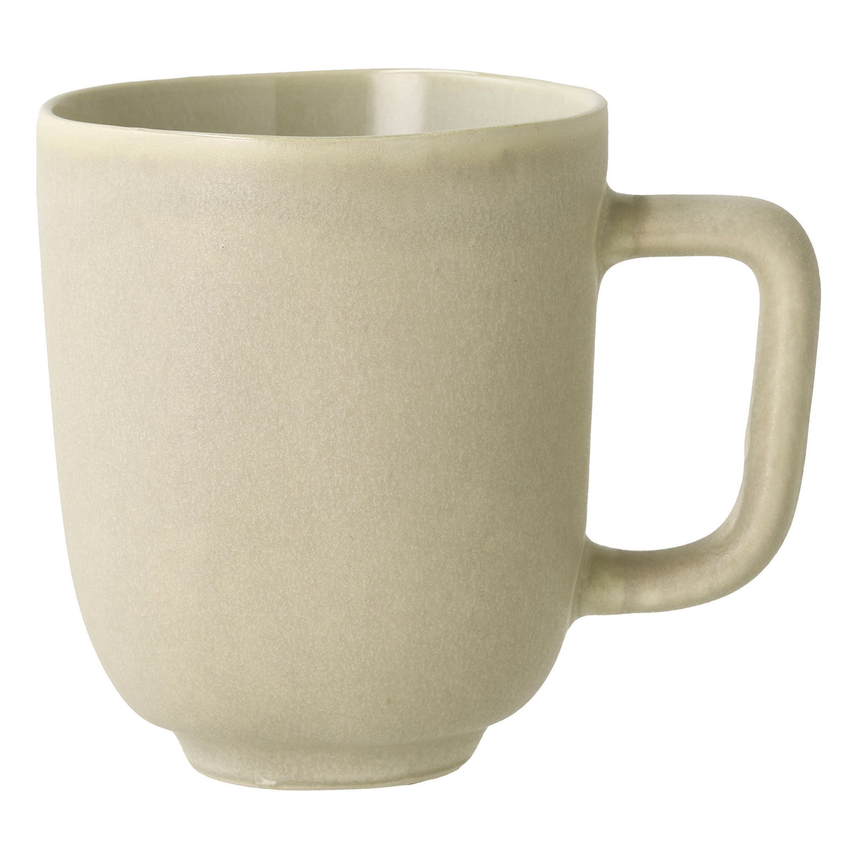 Villa Collection Shoku krus med hank i soft beige stentøj med silkemat overflade