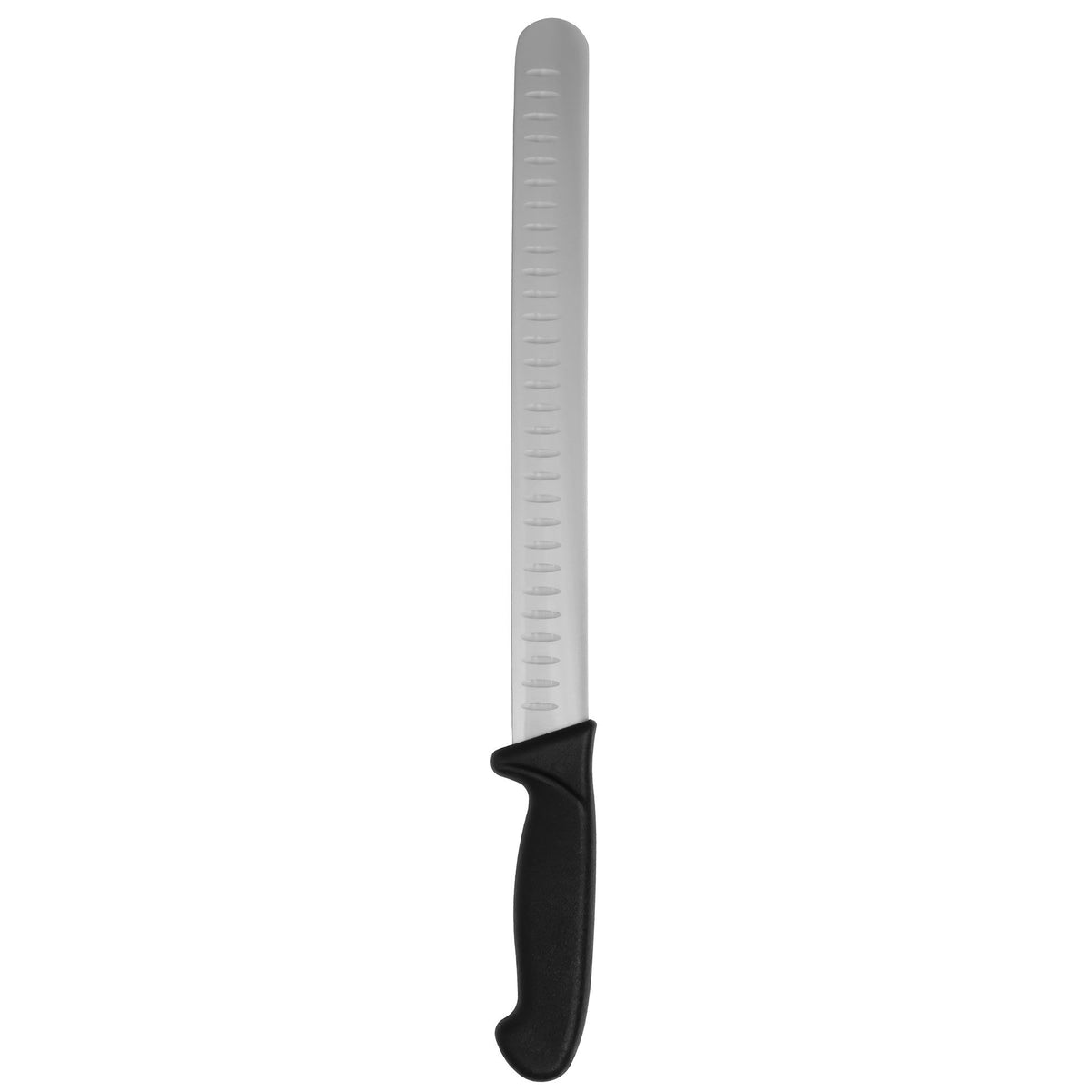 Essentials laks- og skinkekniv med 30 cm langt, smalt og olivenslebet blad