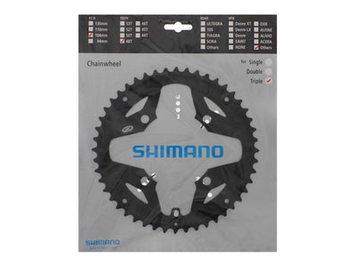 Se Shimano Acera - 48 tands klinge MTB - BCD104 - Sort - FC-M391 og FC-M430 ✔ Kæmpe udvalg i Shimano ✔ Meget billig fragt og hurtig levering: 1 - 2 hverdage - Varenummer: CKP-4524667950714 og barcode / Ean: '4524667950714 på lager - Udsalg på Klinger Spar op til 61% - Over 1312 kendte brands på udsalg