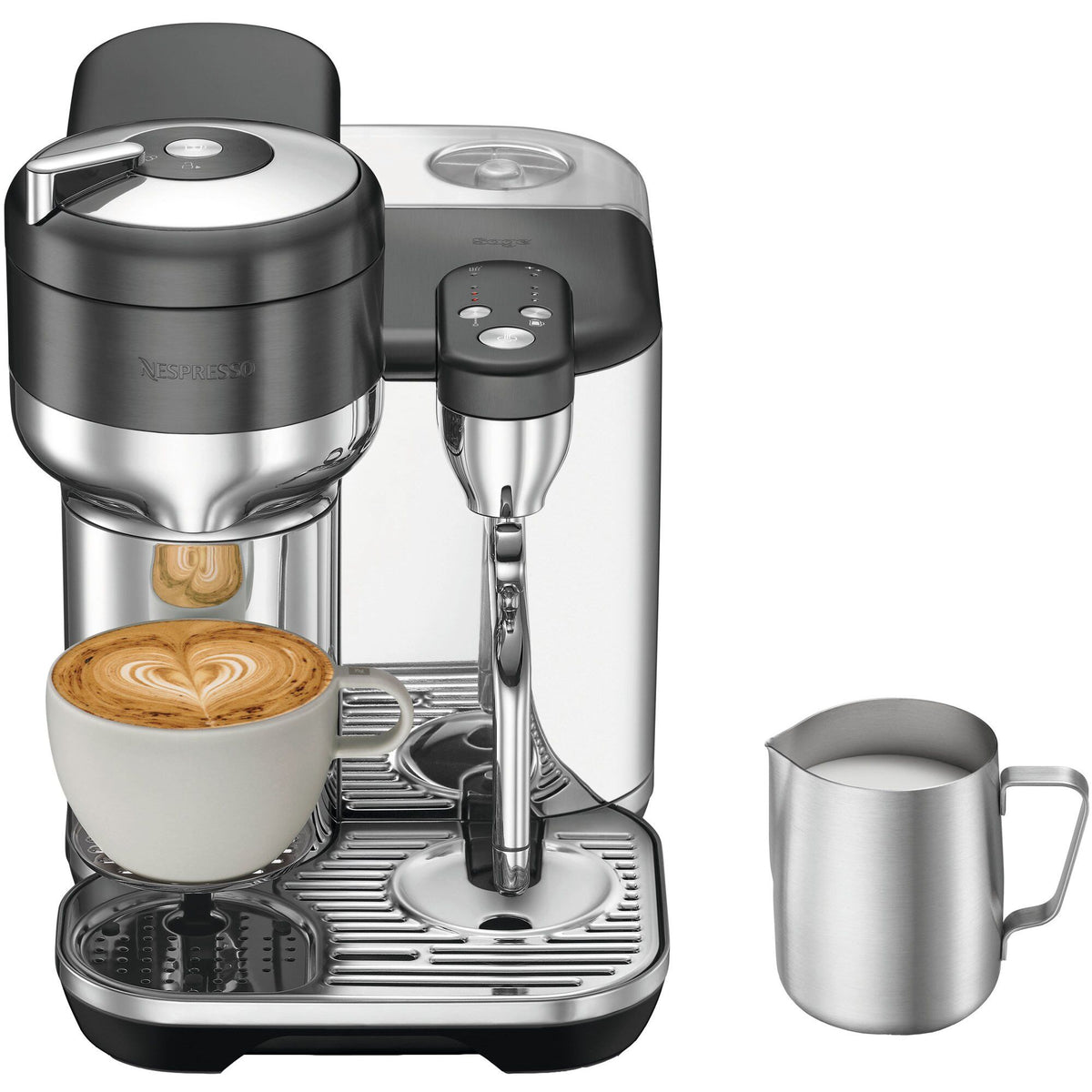 Nespresso by Sage Vertuo Creatista kapselmaskine i farven black truffle