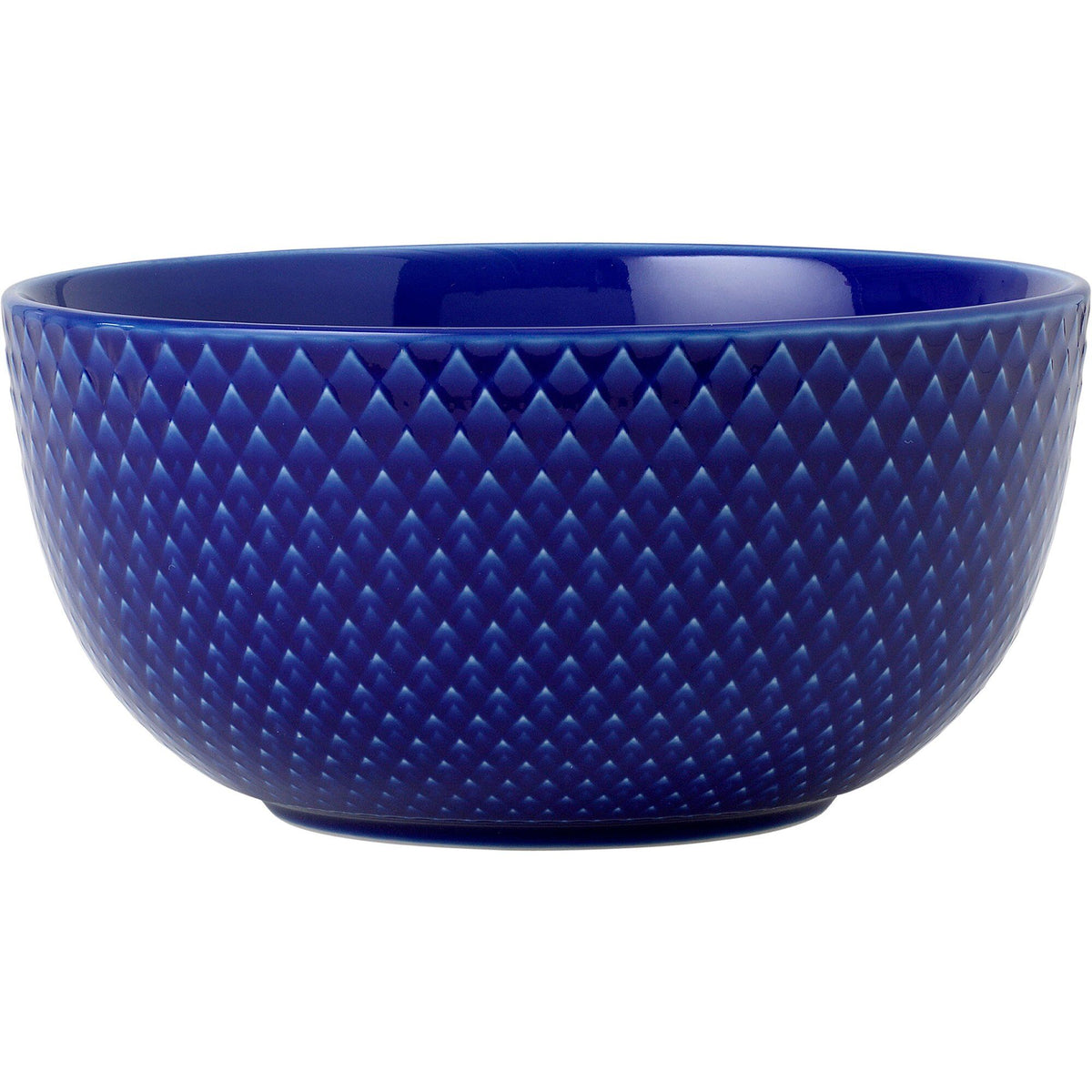 Mørkeblå skål, 13 cm, fra Lyngby Porcelæn i serien Rhombe Color