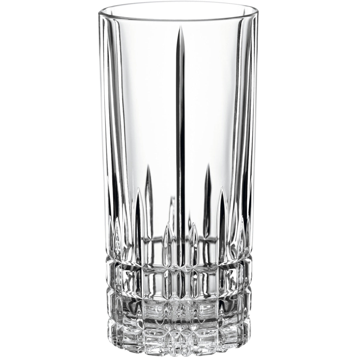 Smalle facetslebne longdrinkglas på 35 cl fra Spiegelau i serien Perfect Serve