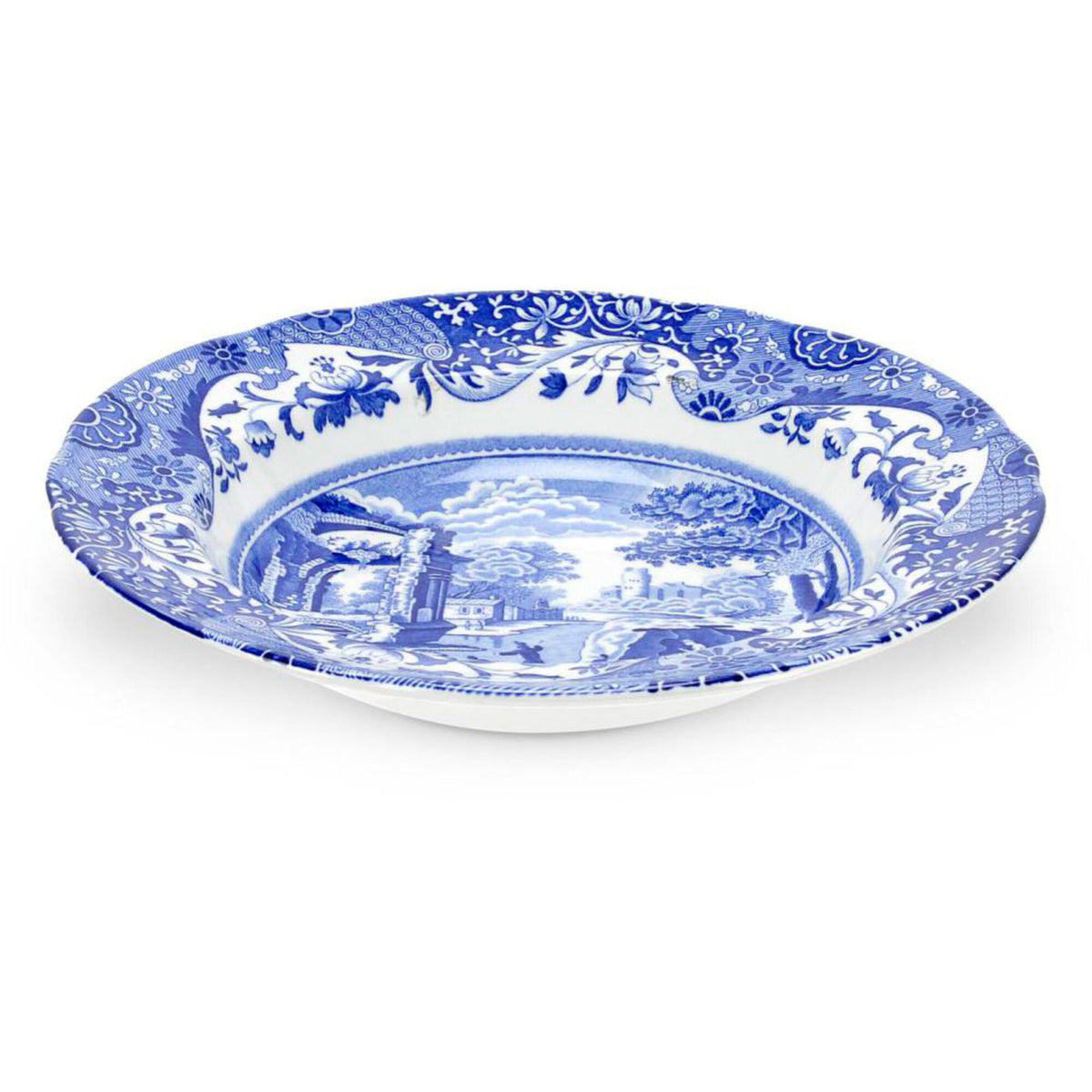 Spode Blue Italian suppetallerken i porcelæn med blåt og hvidt Imari-mønster