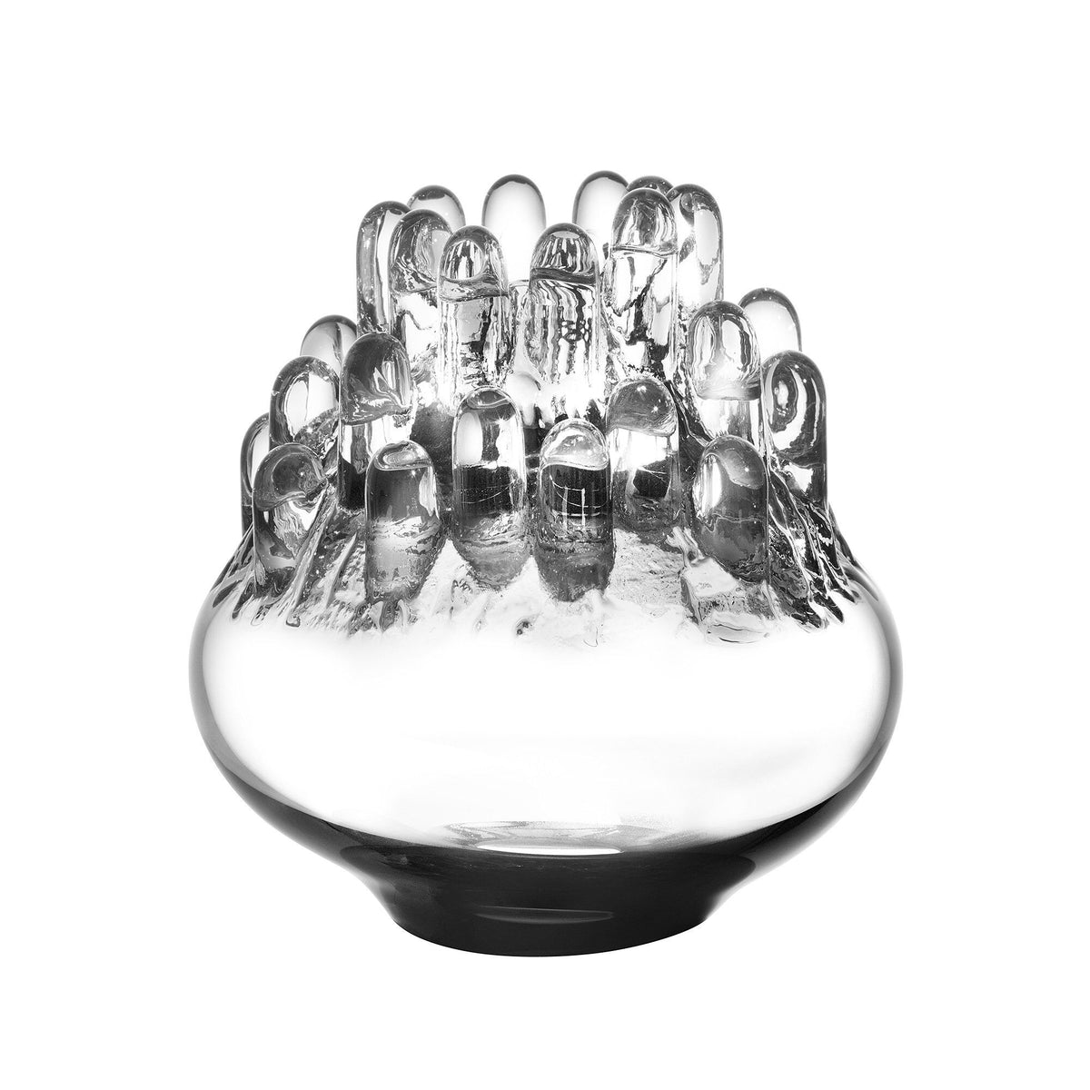 Kosta Boda Polar lysestage i glas, 20 cm høj