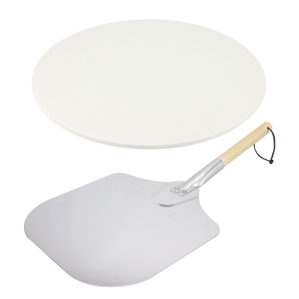 Essentials pizzakit med rund pizzasten og pizzaspade