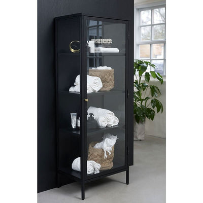 Se billigt tilbud på Yoho skab i glas og metal, 160 cm høj. Udsalg på reoler og skabe. Spar op til 63%! Hurtig levering, 1-2 hverdage. Over 1150 brands på udsalg.