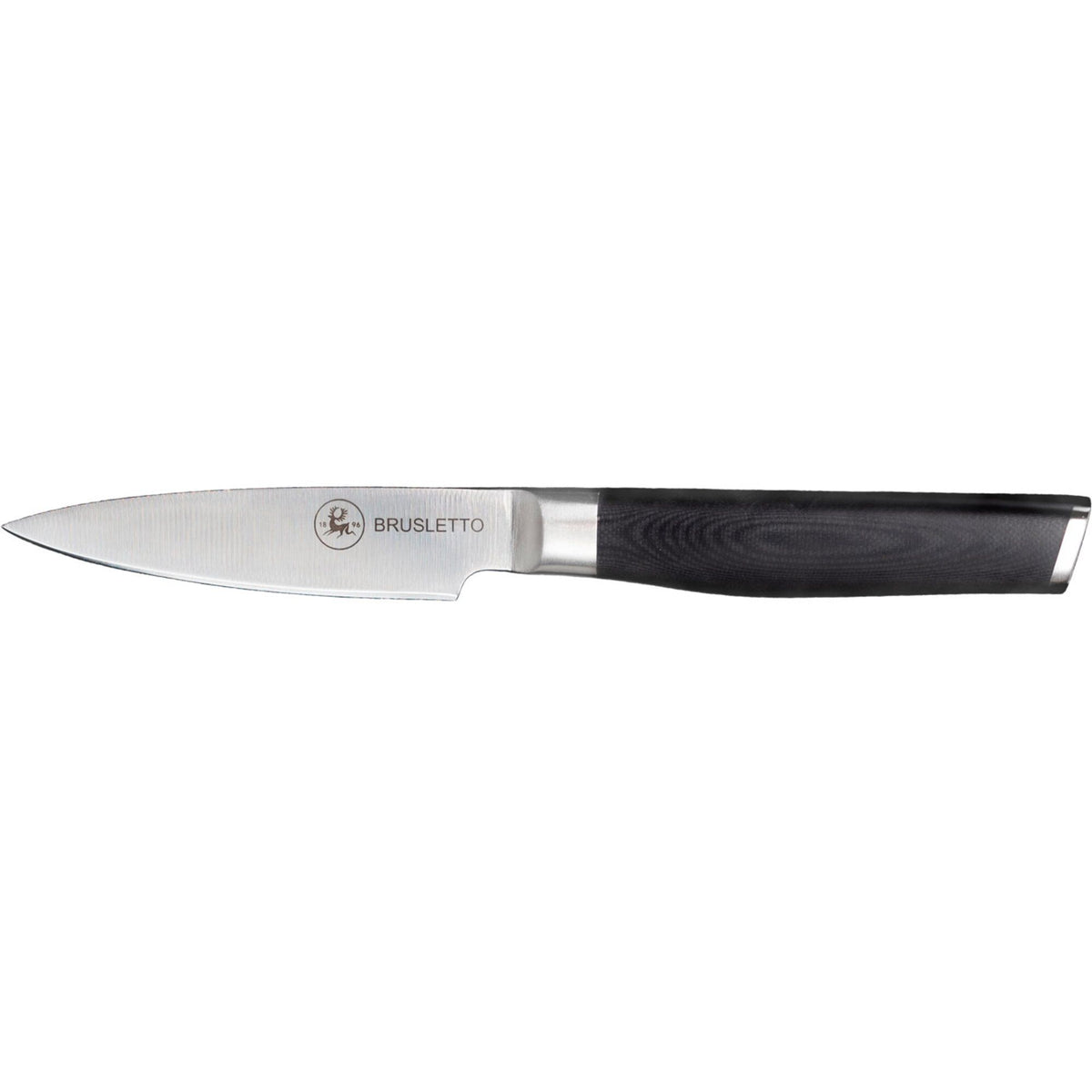 Sort Brusletto urtekniv med 9 cm kort, spidst blad