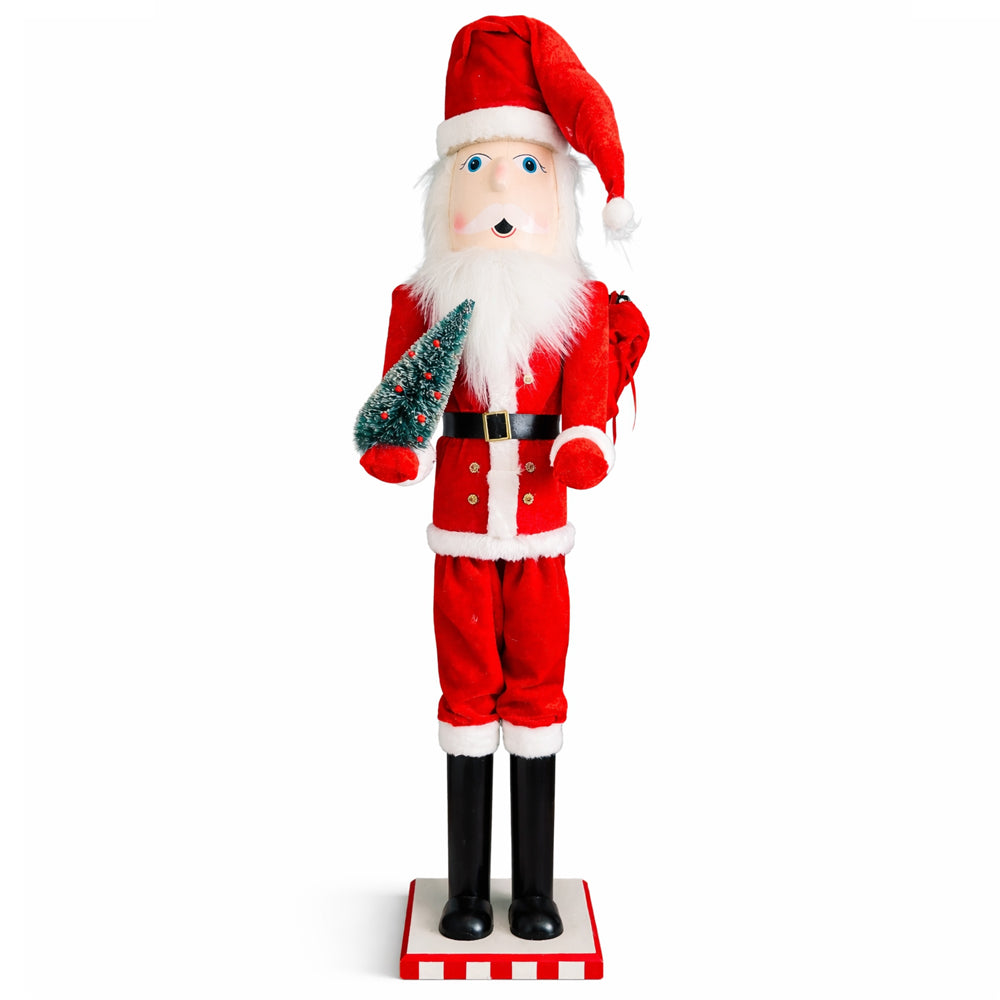 Nøddeknækker julemandsfigur i træ, 90 cm, model 2
