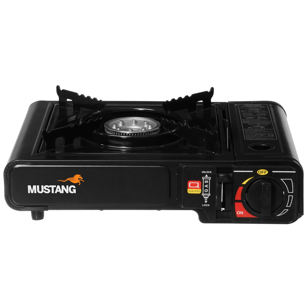 Mustang portabelt gasblus til udendørs brug med effekt på 2,5 kW