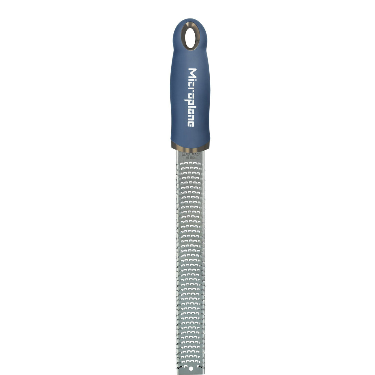 Microplane Premium Classic zester med denimblå håndtag