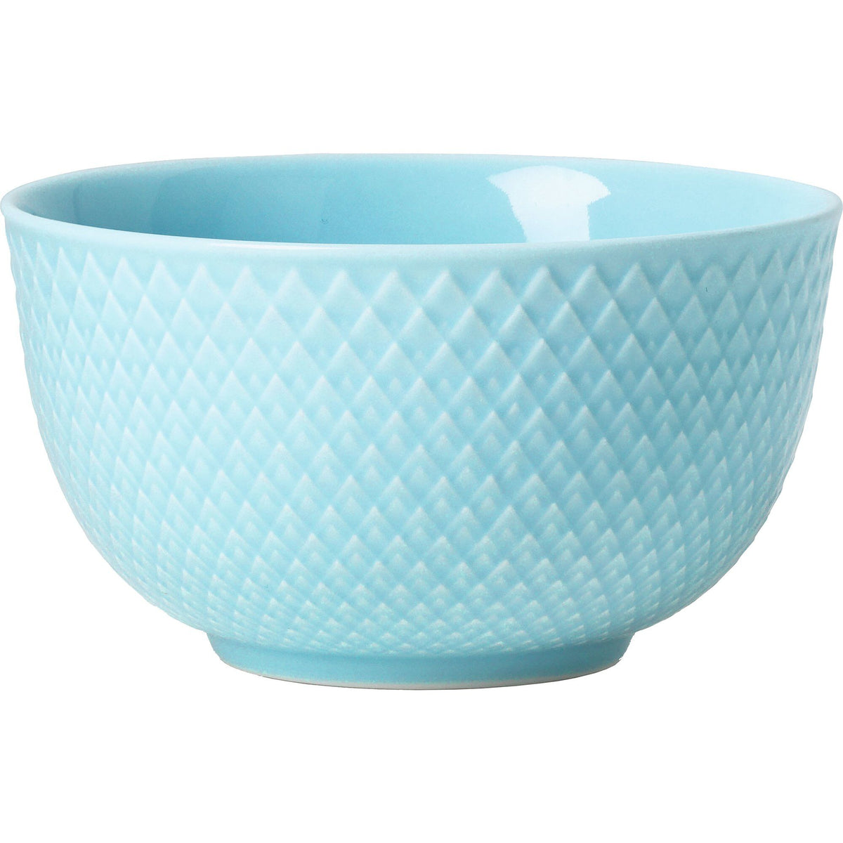 Lille turkis Lyngby Porcelæn Rhombe Color skål, 11 cm