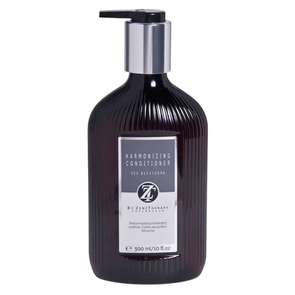Flaske med ZenzTherapy Harmonizing Conditioner Sea Buckthorn 300 ml fra ICON Hairspa