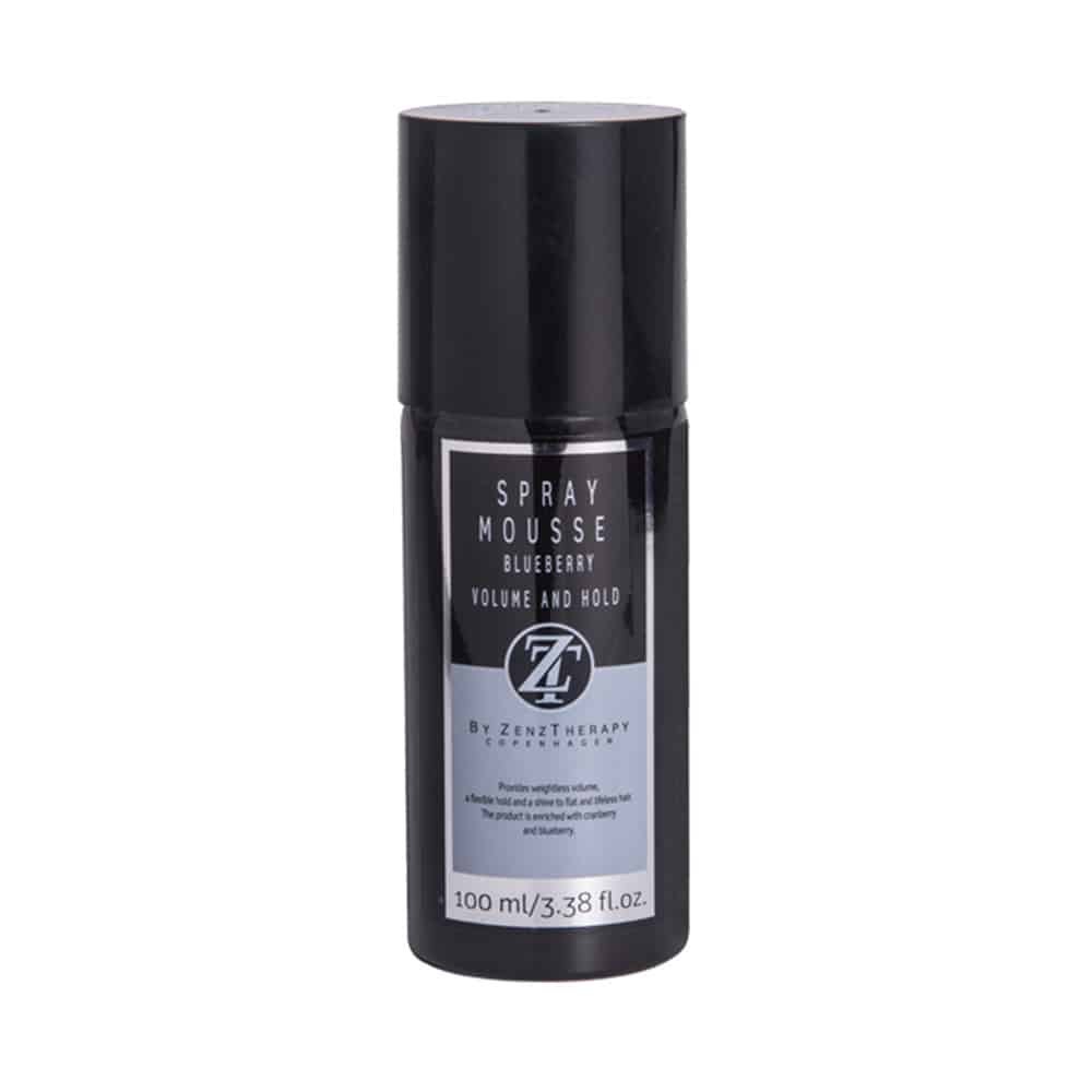 ZenzTherapy Spray Mousse Blueberry i rejsestørrelse på 100 ml fra ICON Hairspa
