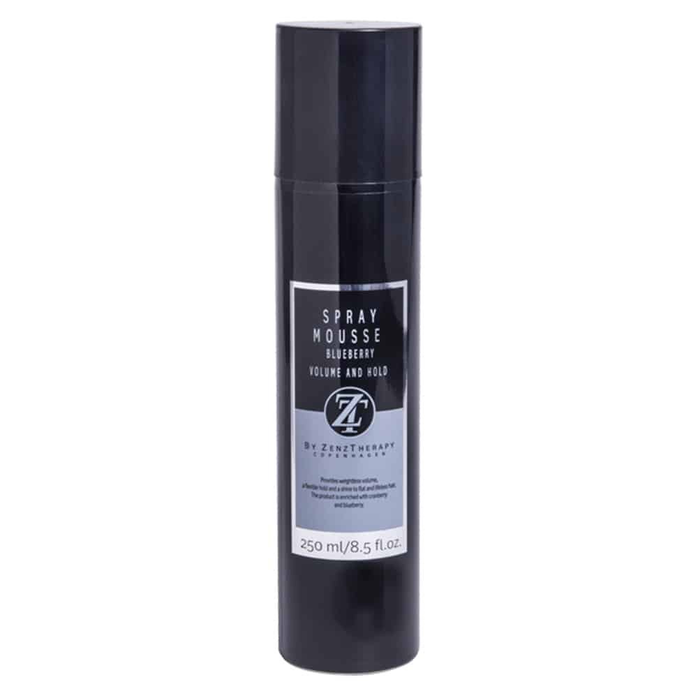Flaske ZenzTherapy Spray Mousse Blueberry, hårmousse på 250 ml