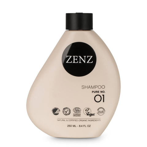 Zenz Pure 01 shampoo i flaske på 250 ml