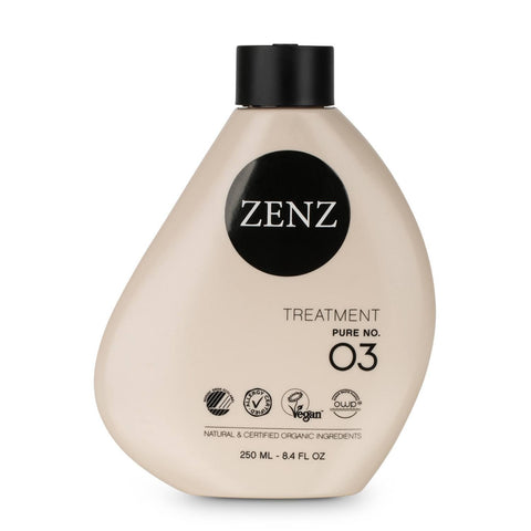 Flaske med Zenz Pure 03 Treatment proteinhårkur i 250 ml
