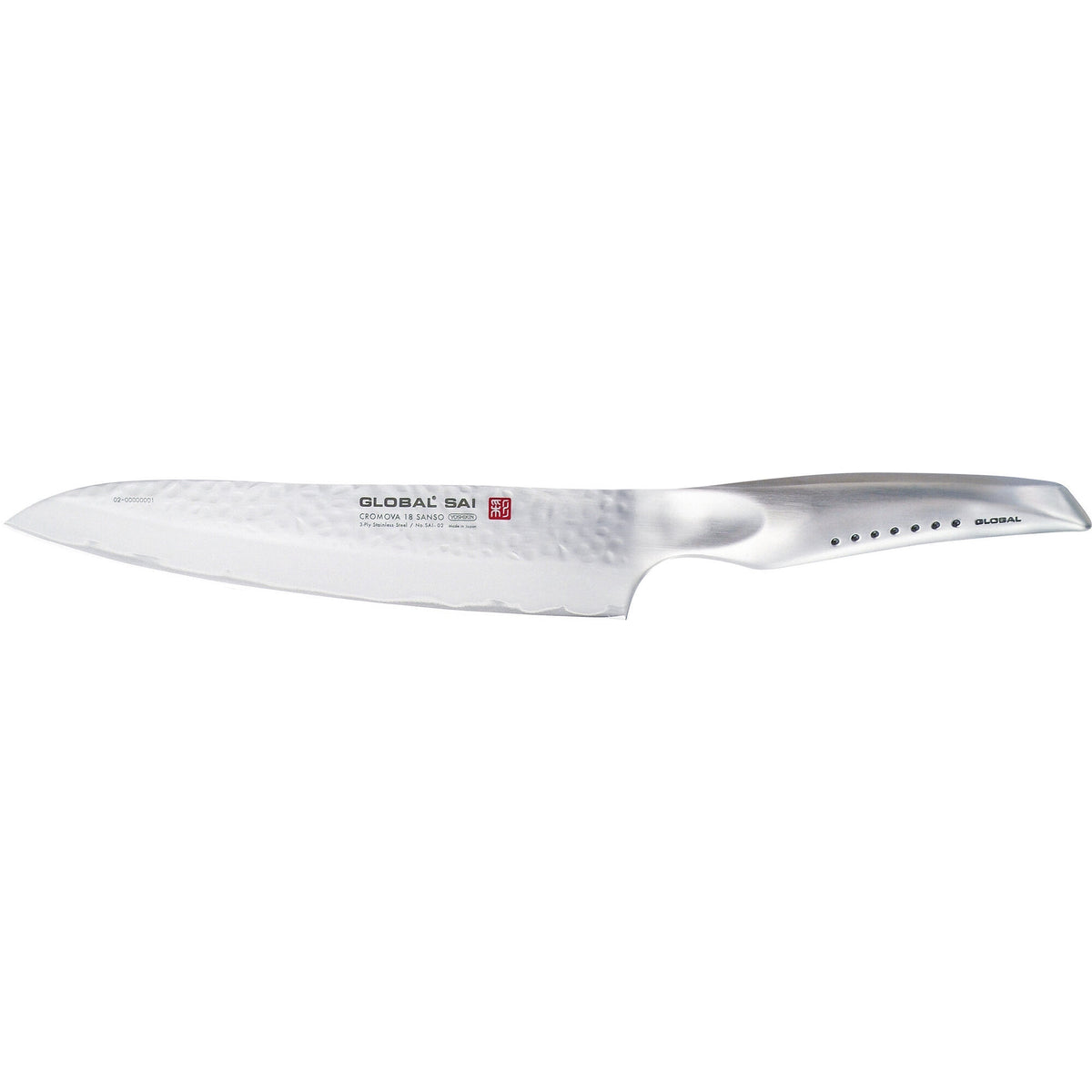 Global Sai-02 trancherkniv med langt og smalt blad, 21 cm