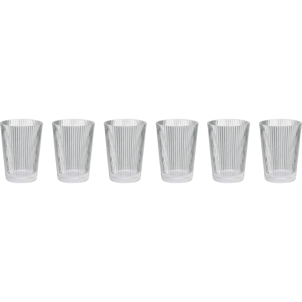 Stelton Pilastro drikkeglas, 24 cl, 6 stk. med konisk form