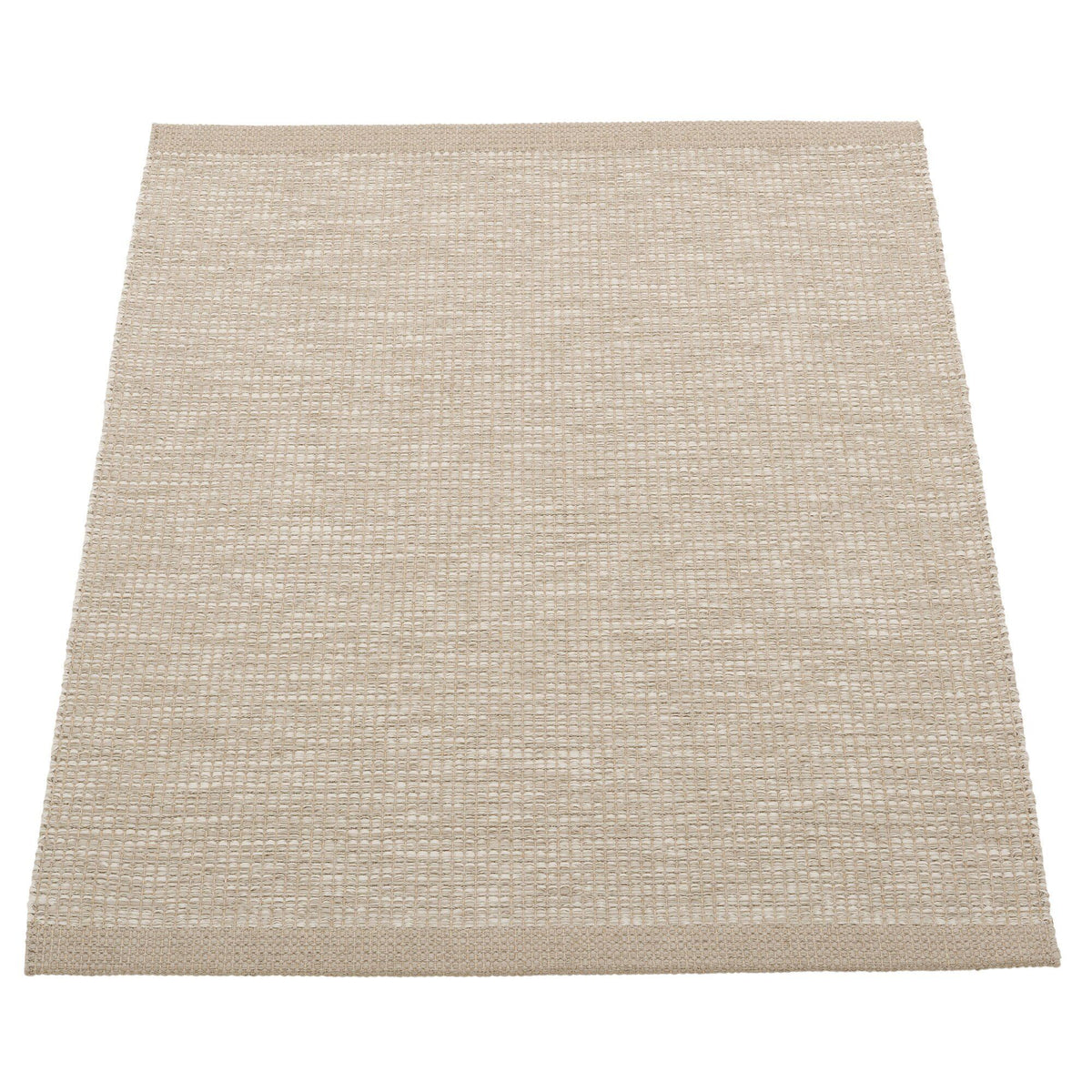 Pappelina Sam gulvtæppe 90 x 70 cm i farven dark linen/linen