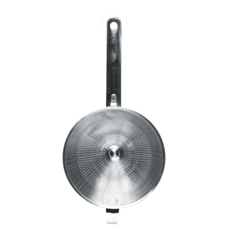 Konisk spidssigte, chinois, i rustfrit stål med støttekrog, Ø140 mm, fra Hendi