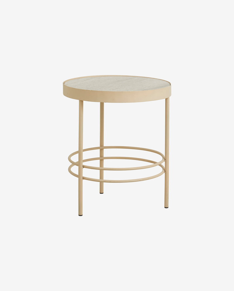 Nordal - JUNGO - Sidebord, marmor, Ø50cm