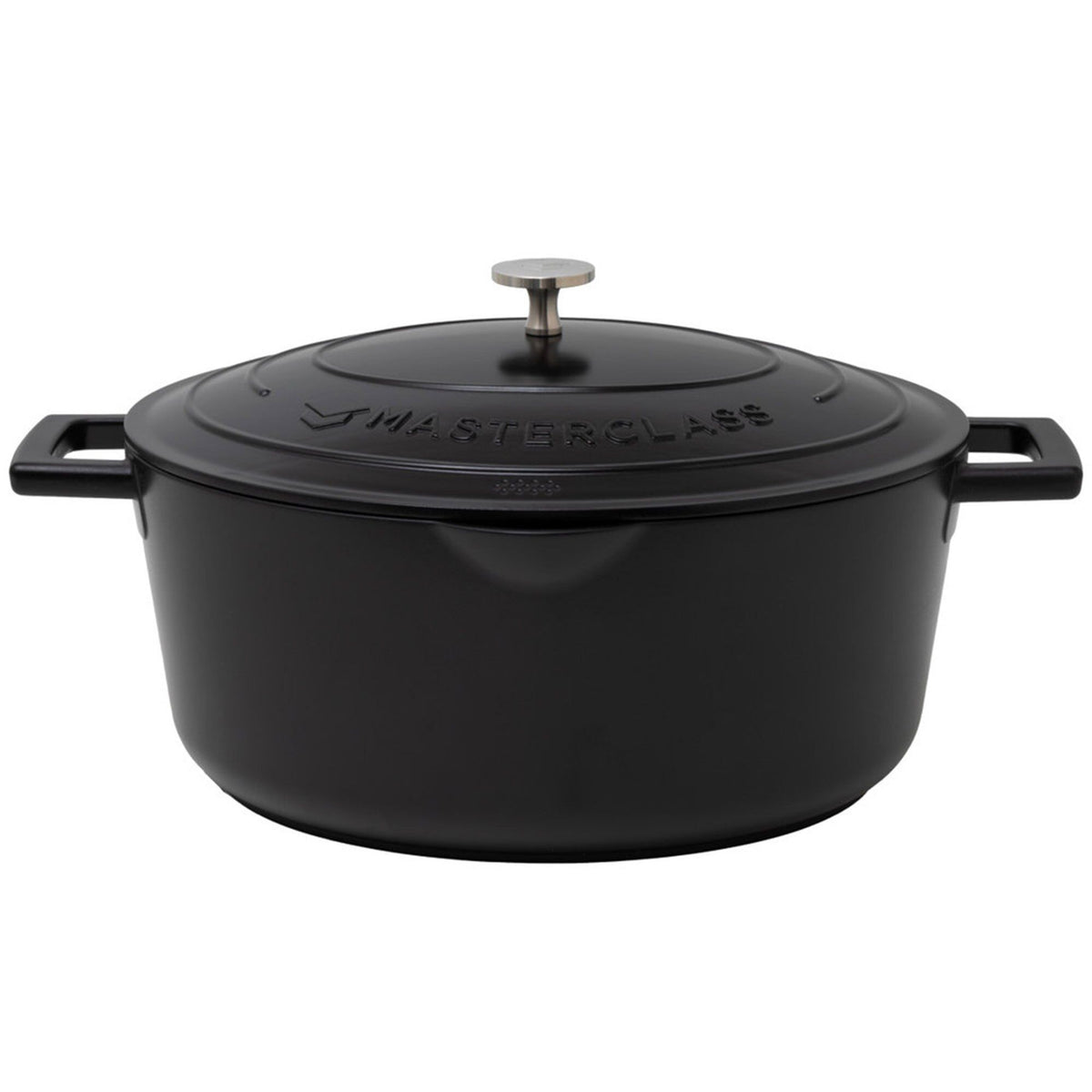 Masterclass oval gryde i mattsort støbt aluminium med plads til 6 liter