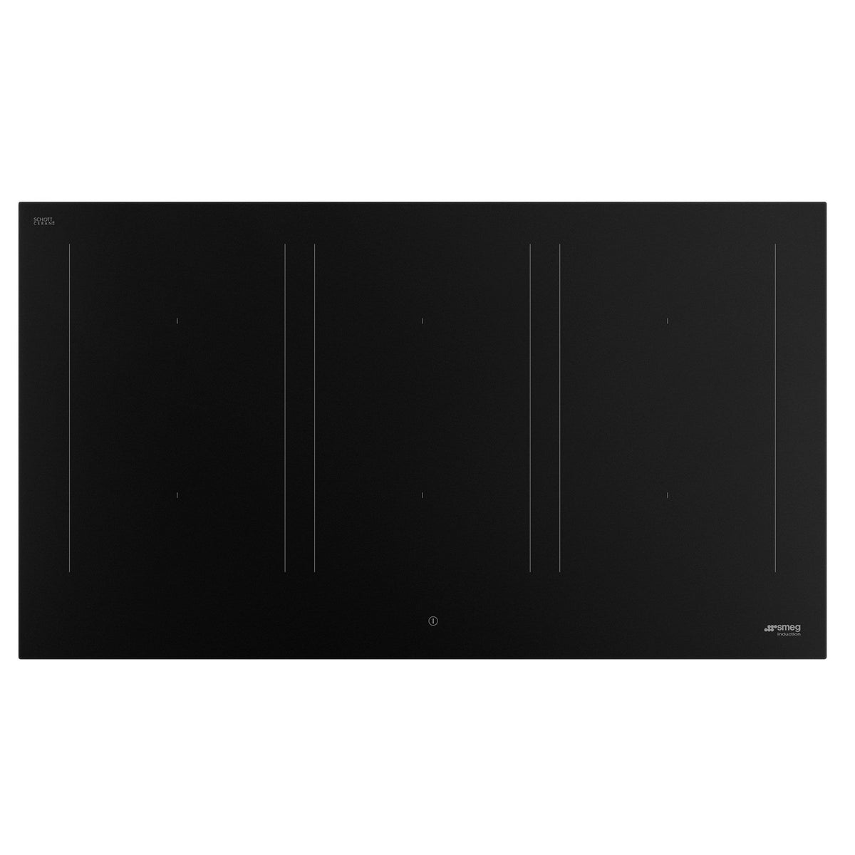 Smeg SIM3964N induktionskogeplade på 90 cm med seks kogezoner og mat glasoverflade