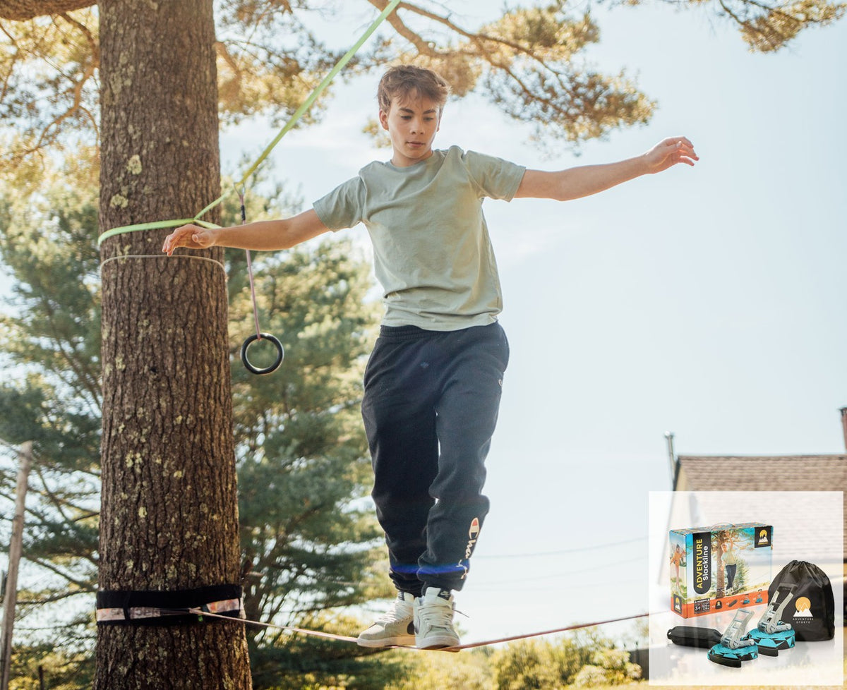 Se Adventure Sports Slackline startpakke 15M inkl. guideline ✔ Kæmpe udvalg i Adventure Sports - Køb online på udsalg og tilbud lige nu ✔ Lav fragtpris og hurtig levering - Varenummer: MMAction-232005 og 850049050135 på lager - Udsalg på Slackline og forhindringsbaner Få op til 63% i rabat - Shop udsalg fra mere end 1.798 mærker