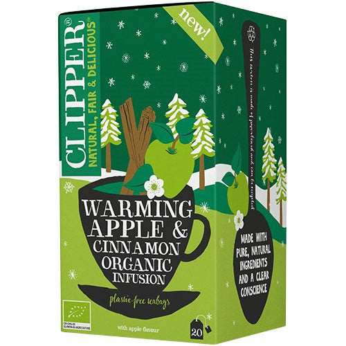 Se Clipper Warming Apple & Cinnamon Organic Infusion 20br. ✔ Kæmpe udvalg i  Clipper - Køb online på udsalg og tilbud lige nu ✔ Hurtig levering: 1 - 2 Hverdage samt billig fragt - Varenummer: HG-545687 og barcode / Ean: 5021991944932 på lager - Udsalg på Drikke > > Spar op til 63% - Over 1354 design mærker på udsalg