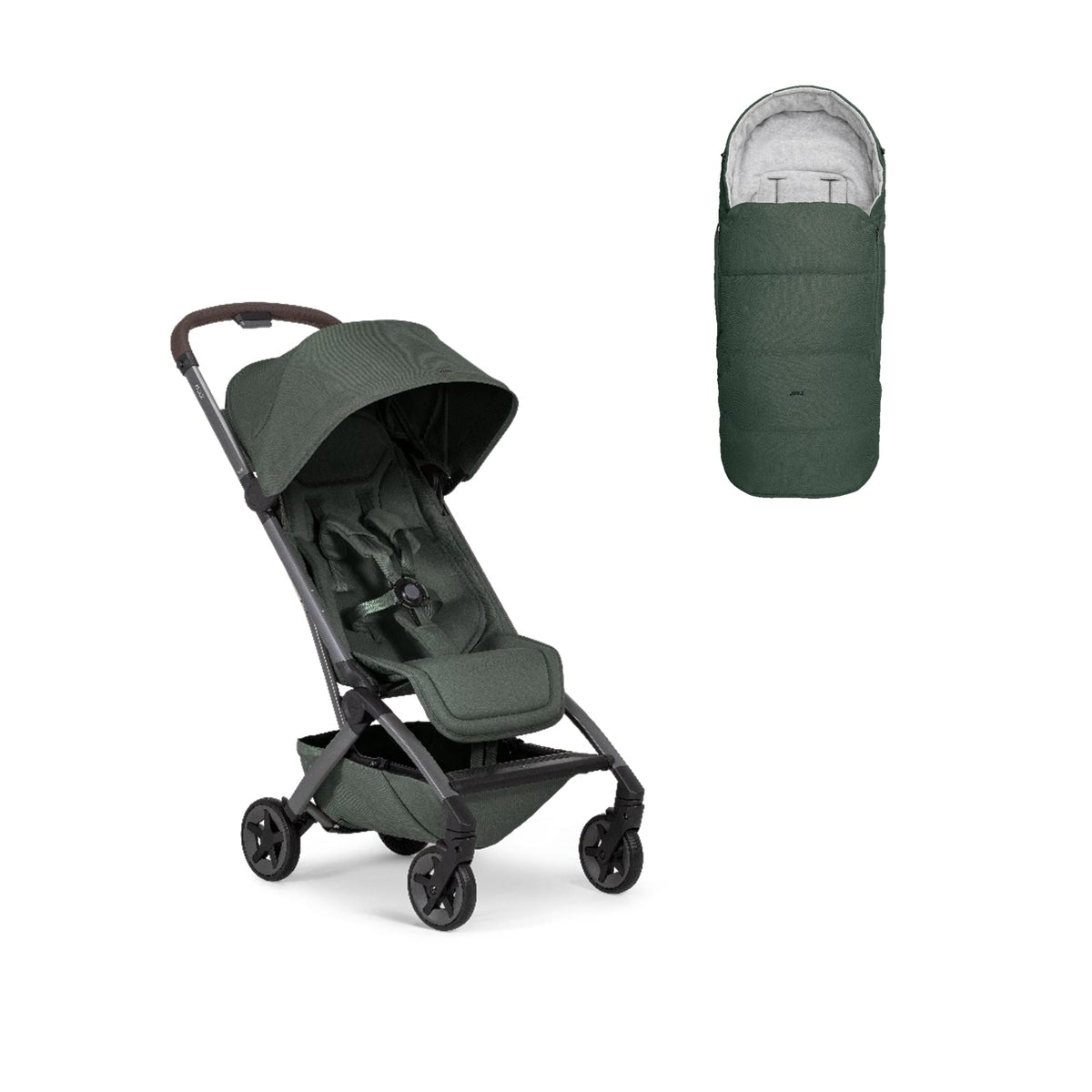 Joolz Aer2 klapvogn i Forest Green inklusive kørepose