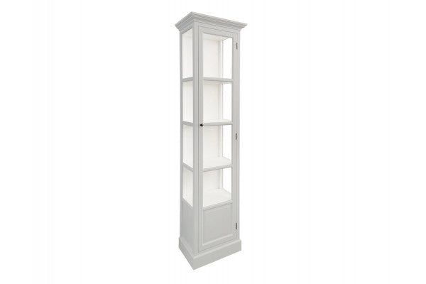 Se Agersø Vitrineskab - 205x55x36 cm Lysgrå/Hvid ❤ Hurtig levering til lave fragtpriser - Varenummer: Havemøbelland-DK3800v982 - Udsalg på INDEMØBLER - Vitrineskabe Op til 57% rabat - Kendte mærker på udsalg – over 1.329 brands
