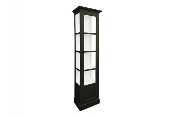 Se Agersø Vitrineskab - 205x55x36 cm Sort/Hvid ❤ Billig fragt • Hurtig levering - Varenummer: Havemøbelland-DK3800v983 - Udsalg på INDEMØBLER - Vitrineskabe Få op til 63% i rabat - Find over 1.798 brands på udsalg