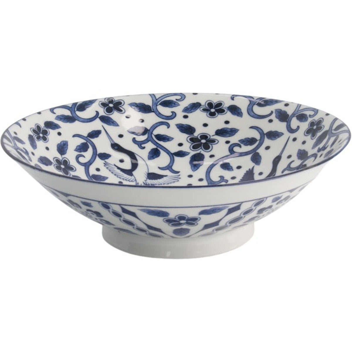 Tokyo Design Studio Blue Maizuru ramenskål på 1.600 ml med mønster