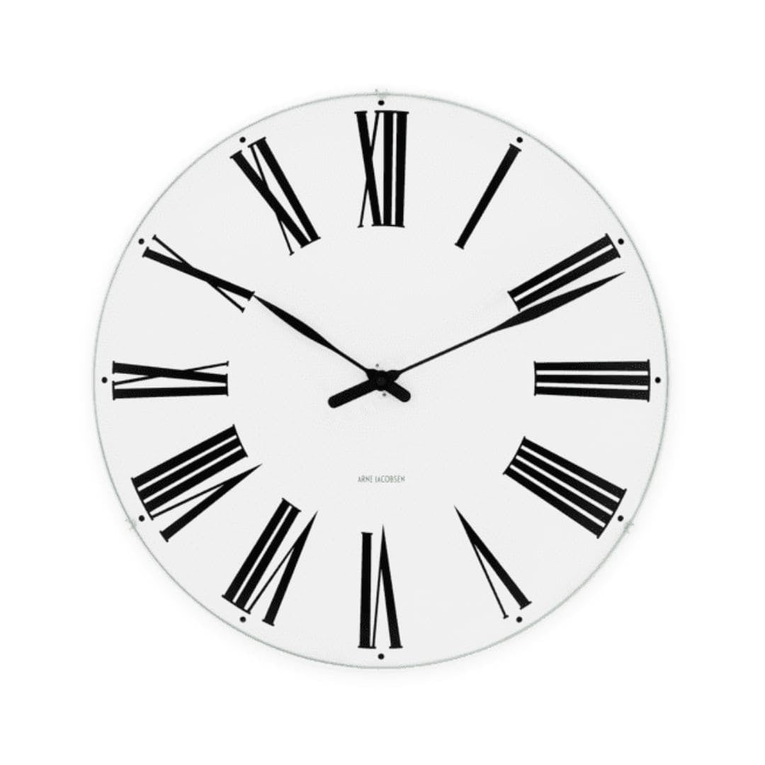 AJ Vægur Roman Ø48 designet af Arne Jacobsen og produceret af Rosendahl
