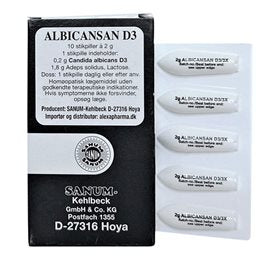 Albicansan stikpiller 10 stk.