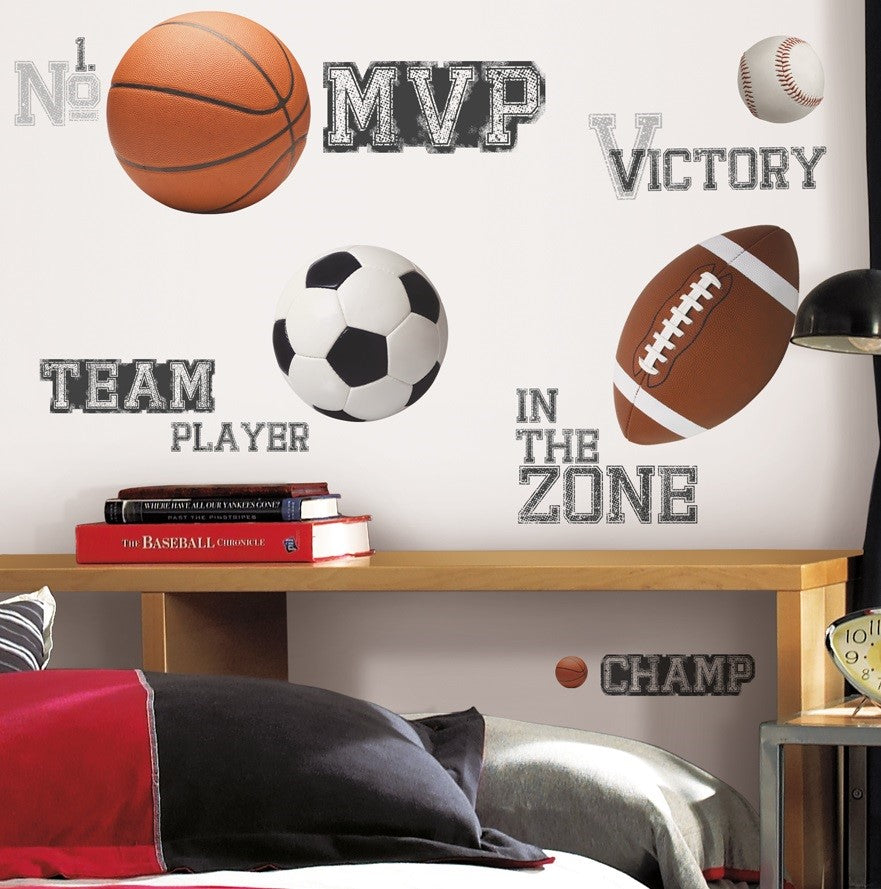 Se All Star Sports Ordsprog Wallstickers ✔ Kæmpe udvalg i Roommates - Køb online på udsalg og tilbud lige nu ✔ Super billig fragt og lynhurtig levering - Varenummer: MMAction-216156 og 34878608259 på lager - Udsalg på Wallstickers til børneværelset Spar stort – op til 71% - Over 2.739 mærker med kæmpe udsalg