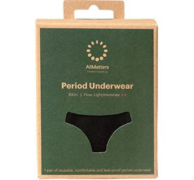 Se AllMatters Menstruationstrusser Bikini Underwear Light/Moderate S ✔ Kæmpe udvalg i Allmatters - Køb online på udsalg og tilbud lige nu ✔ Billig fragt og hurtig levering - Varenummer: Helsegrossisten-51850 og 5711782000922 på lager - Udsalg på Personlig pleje > > Op til 63% rabat - Kendte mærker på udsalg – over 1.329 mærker