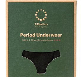 Se AllMatters Menstruationstrusser Bikini Underwear Moderate/heavy XS ✔ Kæmpe udvalg i  Allmatters - Køb online på udsalg og tilbud lige nu ✔ Hurtig levering: 1 - 2 Hverdage samt billig fragt - Varenummer: HG-55197 og barcode / Ean: 5711782001110 på lager - Udsalg på Personlig pleje > > Spar op til 67% - Over 1354 design mærker på udsalg