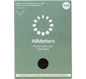 Se AllMatters Menstruationstrusse High Waist Underwear Light/Moderate XXS ✔ Kæmpe udvalg i  Allmatters - Køb online på udsalg og tilbud lige nu ✔ Hurtig levering: 1 - 2 Hverdage samt billig fragt - Varenummer: HG-53855 og barcode / Ean: 5711782001004 på lager - Udsalg på Personlig pleje > > Spar op til 55% - Over 1354 design mærker på udsalg